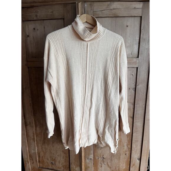 Itialian Wool And Cashmere Cream Colored Sweater Italy Venezia - Picture 1 of 8
